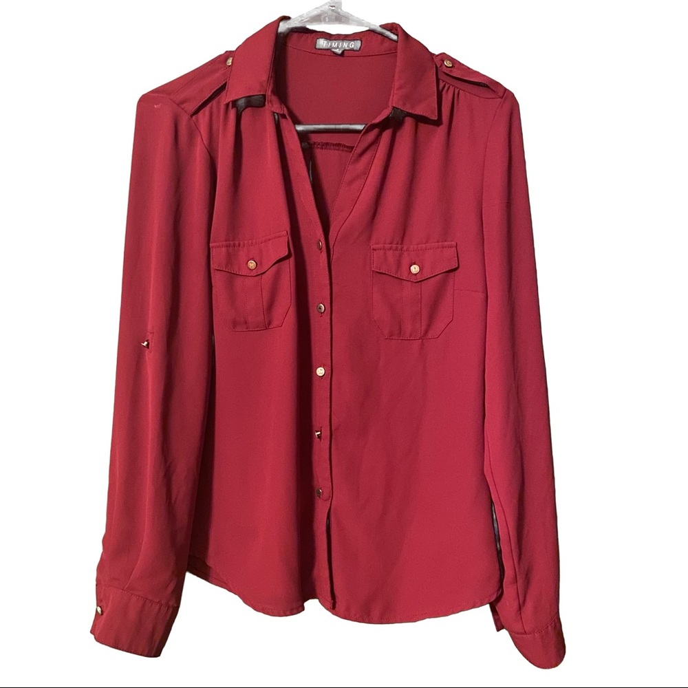 Merlot Red Shirt